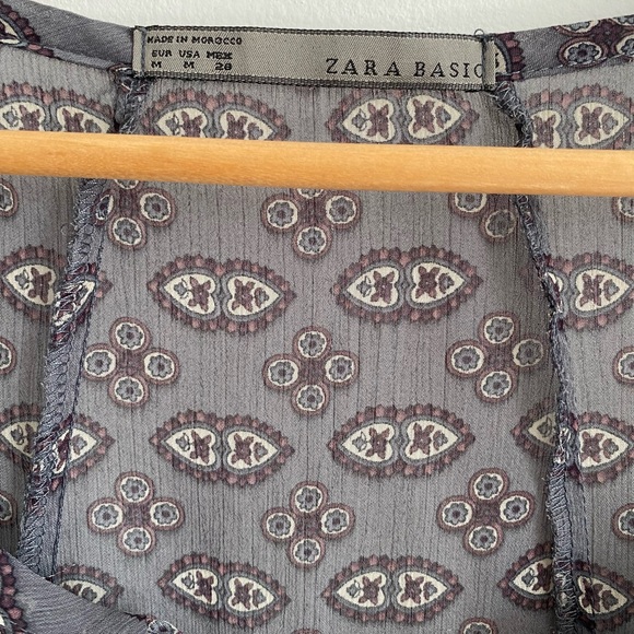 Zara sheer paisley tunic dress - Picture 6 of 6